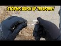 Tropical Storms Expose Some Treasures