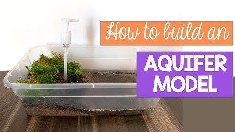 How to build a model of an aquifer