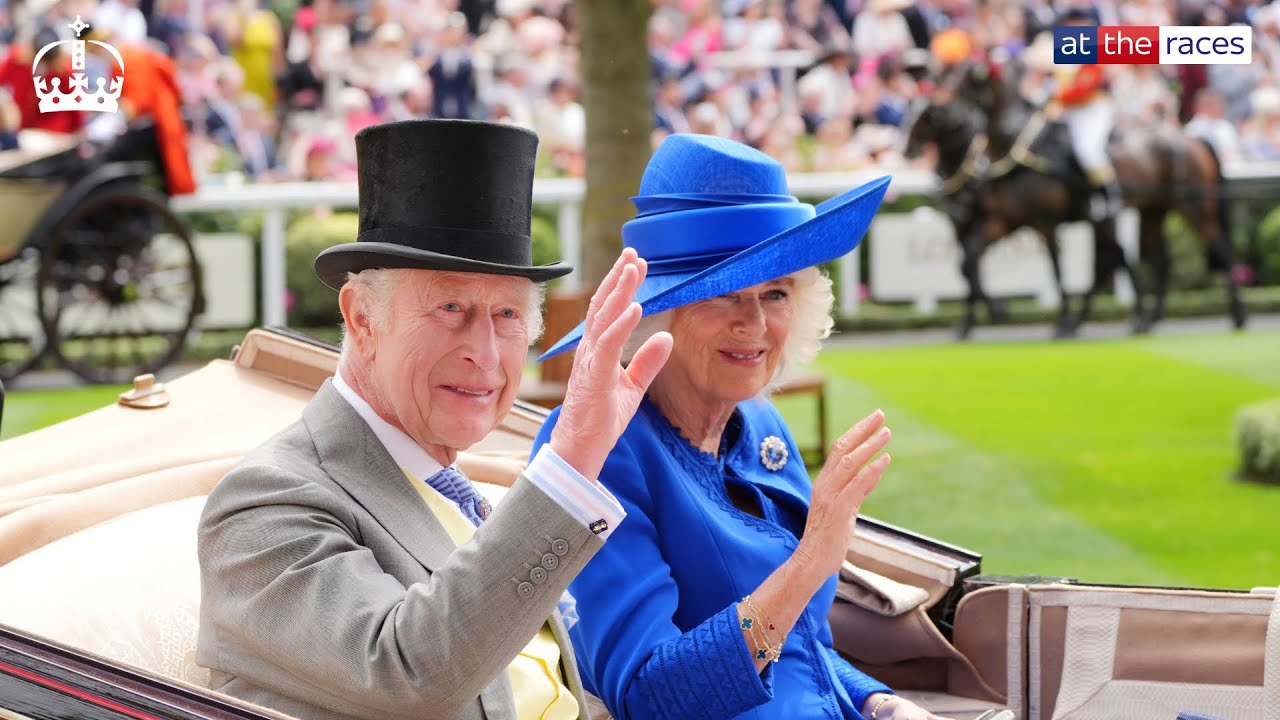 King Charles and Queen Camilla lead Royal procession at Royal Ascot day ...