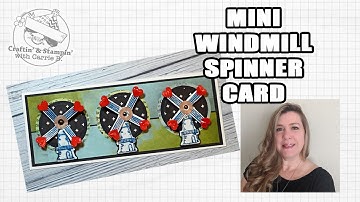 Tulip Fields Mini Windmill Spinner Card Layout