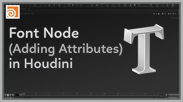 #124 The Font Node (Adding Attributes) in Houdini