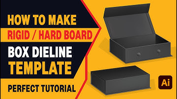 How to Make A Rigid Box Design for Luxury Product Packaging Dieline / Template Perfect Tutorial