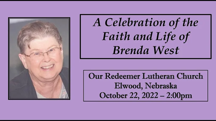 Brenda West Celebration of Faith and Life (10-22-22)