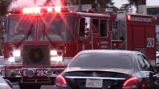 *AIRHORN* LAFD Light Force 93 responding