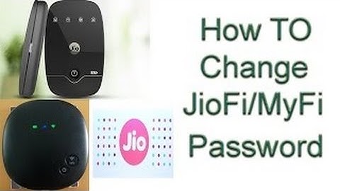 How to Change the username and password of Reliance jiofi in Hindi