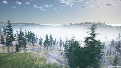 Unreal Engine 4 Procedural foliage test