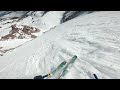 600 meters of steep skiing barbey couloir  aiguille dargentire