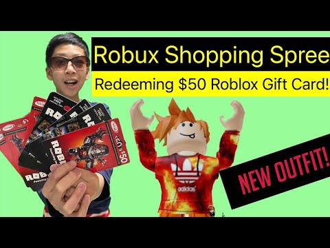 Redeeming My $50 Roblox Gift Card Code | 2021 ROBUX $$ SHOPPING ...