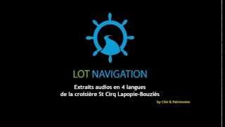 Croisières Lot Navigation Multi-langues