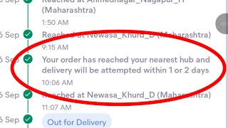 Your order has reached your nearest hub and delivery will be attempted within 1 or 2 days Meesho screenshot 5