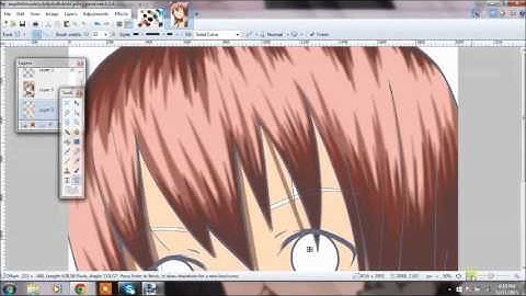 anime speedart on paint.net colouring