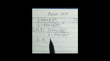 Trigonometry Problem that is in proved #maths #shorts #trigonometry