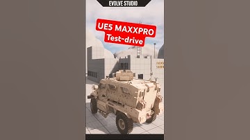 UE Maxxpro test drive #3d #vehicles #unrealengine #3dgamedevelopment