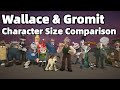 Wallace & Gromit Character Size Comparison | From Smallest to Largest