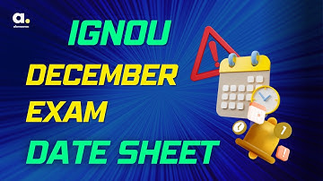 IGNOU New Date Sheet | Dec 2022 Exam | Exam Time Table