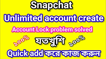Snapchat account create problem solved | Snapchat update 2022 | Snapchat Quick add problem solved |