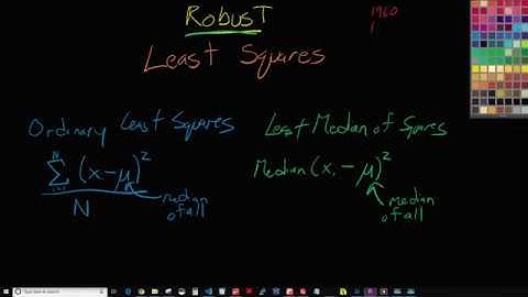Math Moments with Spark: #5 Robust Versions of Least Squares