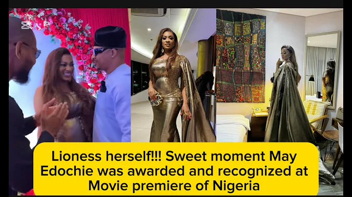 Lioness herself!!! Amazing moment May Edochie was recognized and issued award at Movie Premiere