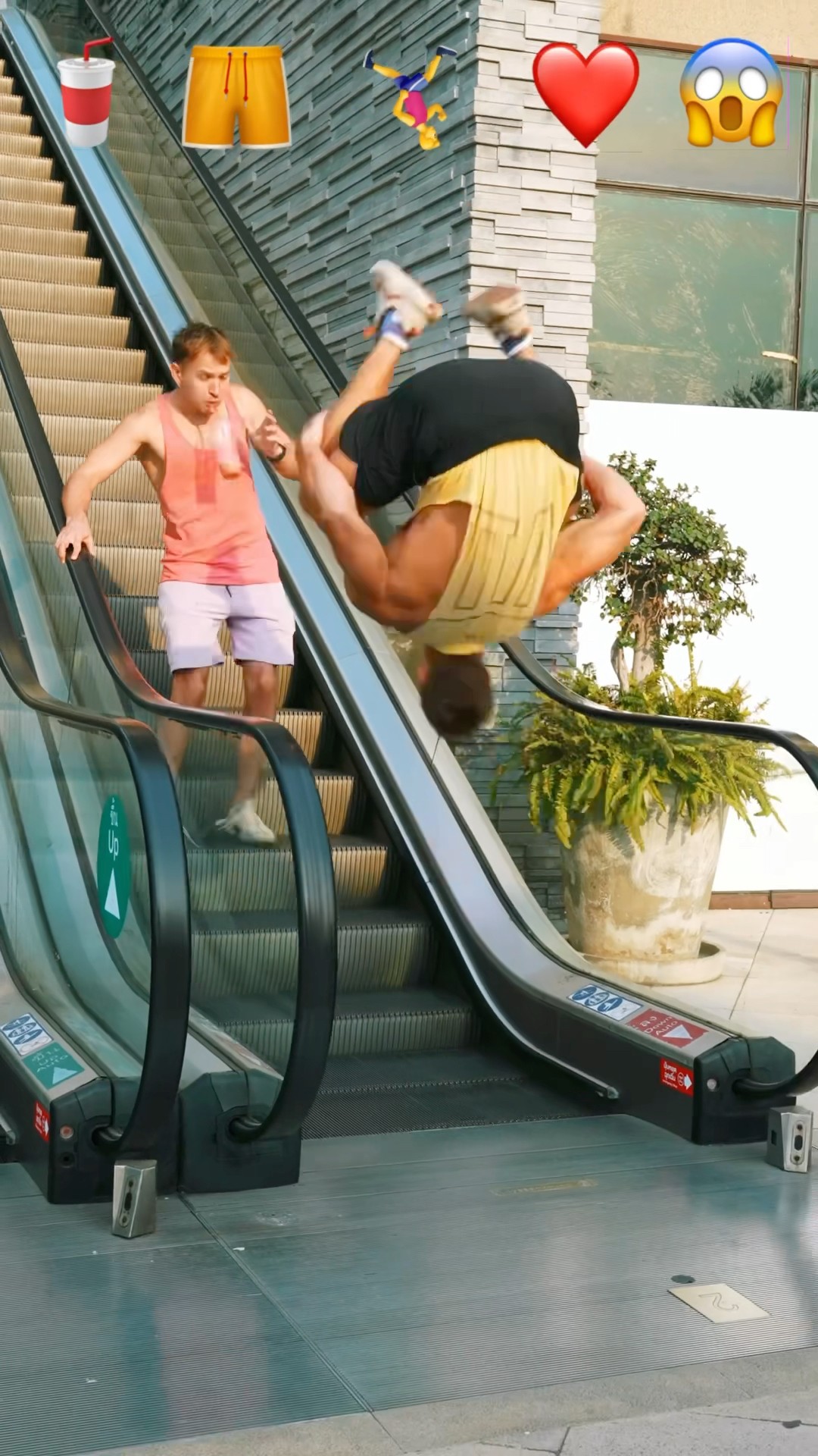 Stunts with Emojis pt.66??#kiryakolesnikov #prank #funny #comedy #stunt #parkour #flip