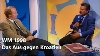 Bundestrainer Berti Vogts nach dem WMAus gegen Kroatien (04.07.1998)