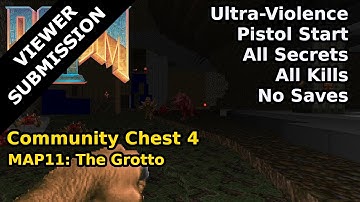 Doom II: Community Chest 4 - MAP11: The Grotto (Ultra-Violence 100%)