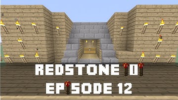 Minecraft Xbox 360 -  How to make a Hidden Staircase Entrance (Redstone Torch Key Activated) (Xbox)