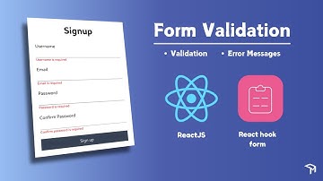 Form validation with React Hook Form | ReactJs