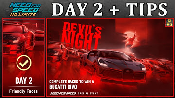 NFS No Limits | Day 2 + TIPS - Bugatti Divo | Devil