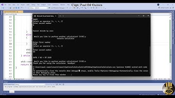 How to Create a C++ Console Calculator using Visual Studio