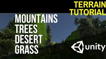 #7 Unity terrain tutorial in hindi | unity terrain add trees mountain roads grass in game urdu