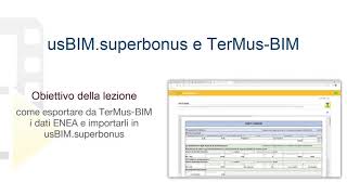 Tutorial TerMus - usBIM.superbonus e TerMus-BIM - ACCA software