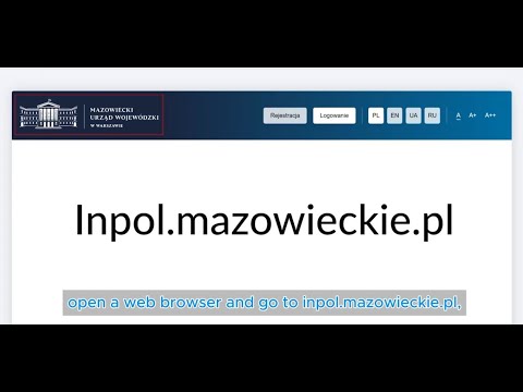 Instructions for using the inPOL system dedicated to foreigners - YouTube