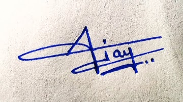 Ajay name signature style | Signature style | @First_Kalakar #signature