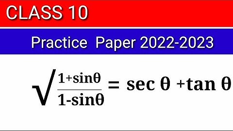 Prove that root 1+sin theta /1-sin theta=sec theta + tan theta