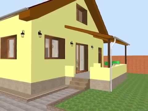 Házterv Sweet Home 3D-vel 2.változat - YouTube