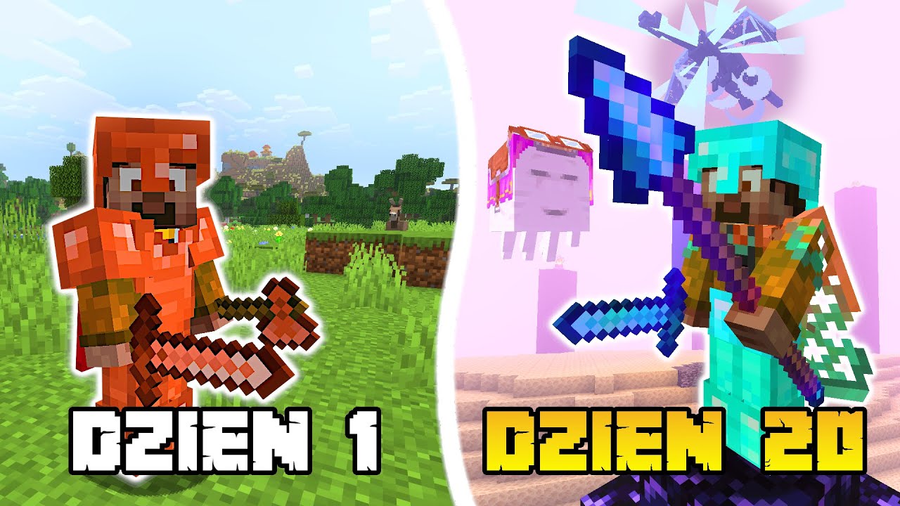 PRZETRWAŁEM 20 DNI w Nowym Minecraft! Osiągnąłem ogrom rzeczy! [Jak Być Lepszym w Minecraft]