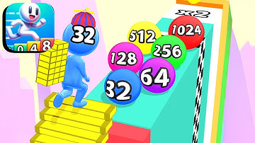 Stair Runner 2048 - All Levels Gameplay Android,ios (Part 19)