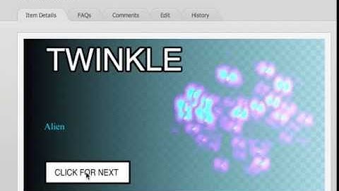Twinkle Flash Animation