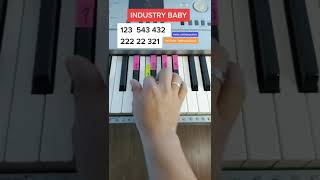 INDUSTRY BABY - Lil Nas X, Jack Harlow (PIANO TUTORIAL) EASY Piano Fácil Con Números screenshot 3