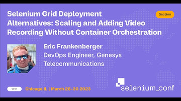 SeleniumConf 2023 Hallway Track - Eric Frankenberger, Genesys