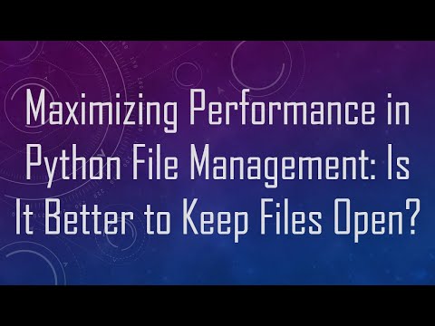 Maximizing Performance in
