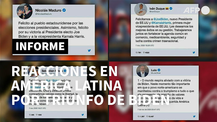 Reacciones de líderes latinoamericanos tras la victoria de Biden | AFP