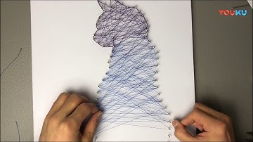 Installation tutorial For String Art Kit （Northern European Cat）