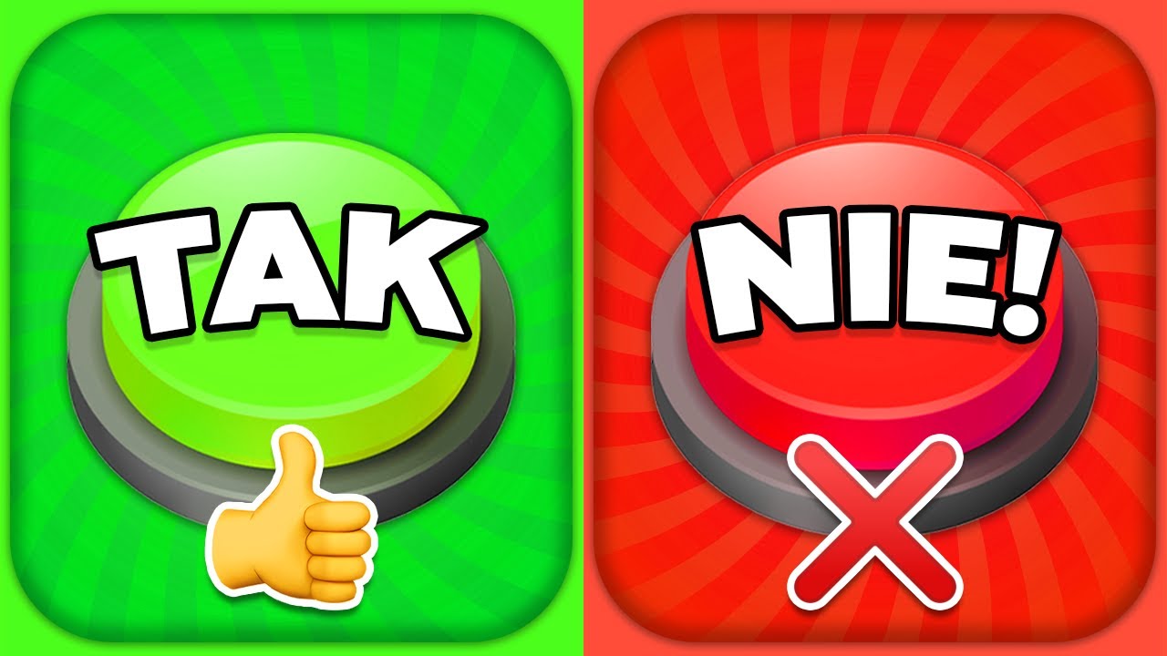 Wybierz Jeden PRZYCISK...! 😱 TAK czy NIE 🟢🔴