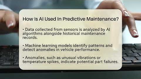 How Is AI Used In Predictive Maintenance? - Talking Tech Trends