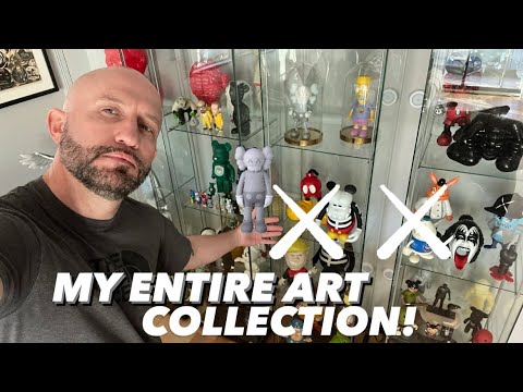 My Entire Art Collection! Vinyl Art Toys Kaws! Ron English! Obey!