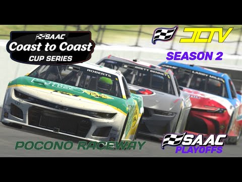 iRacing // SAAC CTC Cup Playoffs at Pocono Raceway | Coast to Coast Cup Season 2 Race 12