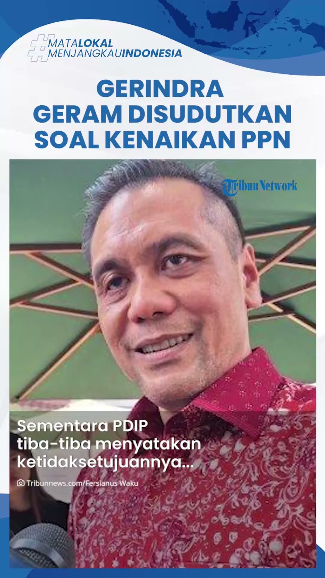 Gerindra Balas PDIP yang Geram Merasa Disudutkan soal Kenaikan PPN: UU Ini Sempat Disetujui Bersama