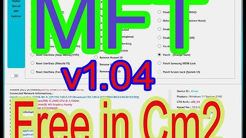 Mobile Fix Tool (mft Tool)   , All Oppo MTK Orange State Fix