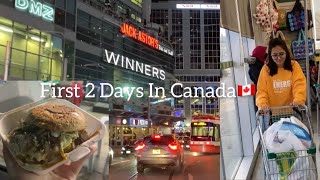 My First 2 Days In Canada🇨🇦 | International Student